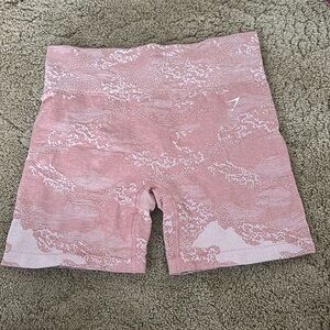 Light pink Gymshark shorts. Size L, but fits like a M